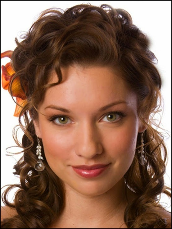 Medium Curly Hairstyles Updos