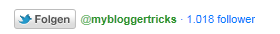 customized twitter button