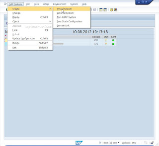 Create SAP Virtual System in STMS