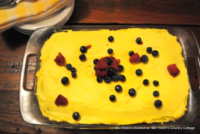 Italian Lemon Cream Cake at Miz Helen's Country Cottage