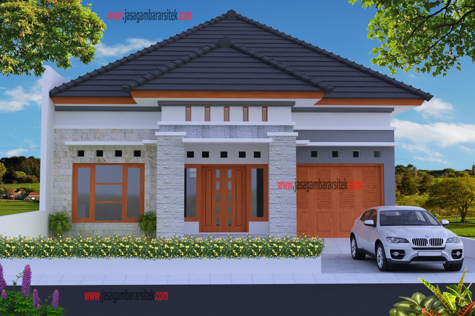 Rumah Minimalis Pribadi Bapak Syarief Layanan Jasa Gambar Arsitek