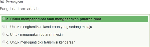 Contoh Soal Ujian teori SIM A dgn Kunci Jawaban Oktober 2018