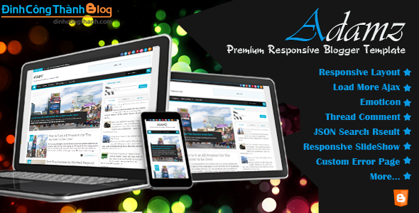 [QUÀ TẶNG] Adamz - Responsive Blogger Template