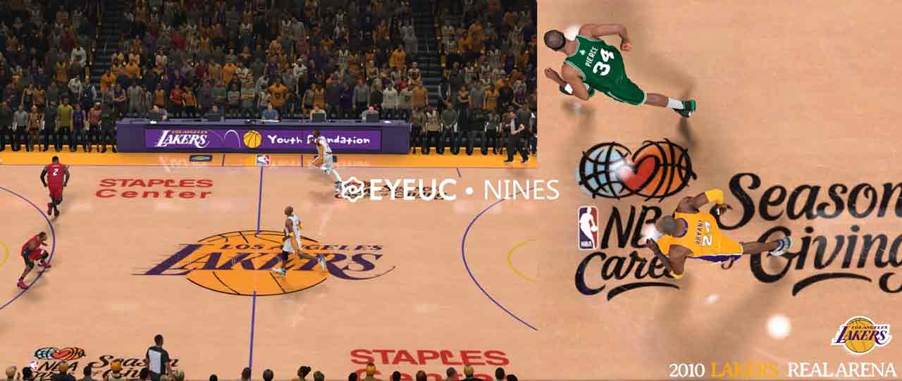 NBA 2K23 2010 Los Angeles Lakers Court