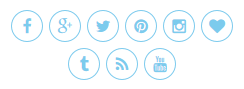 font awesome social icons