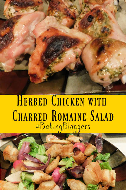 Herbed Chicken with Charred Romaine Salad