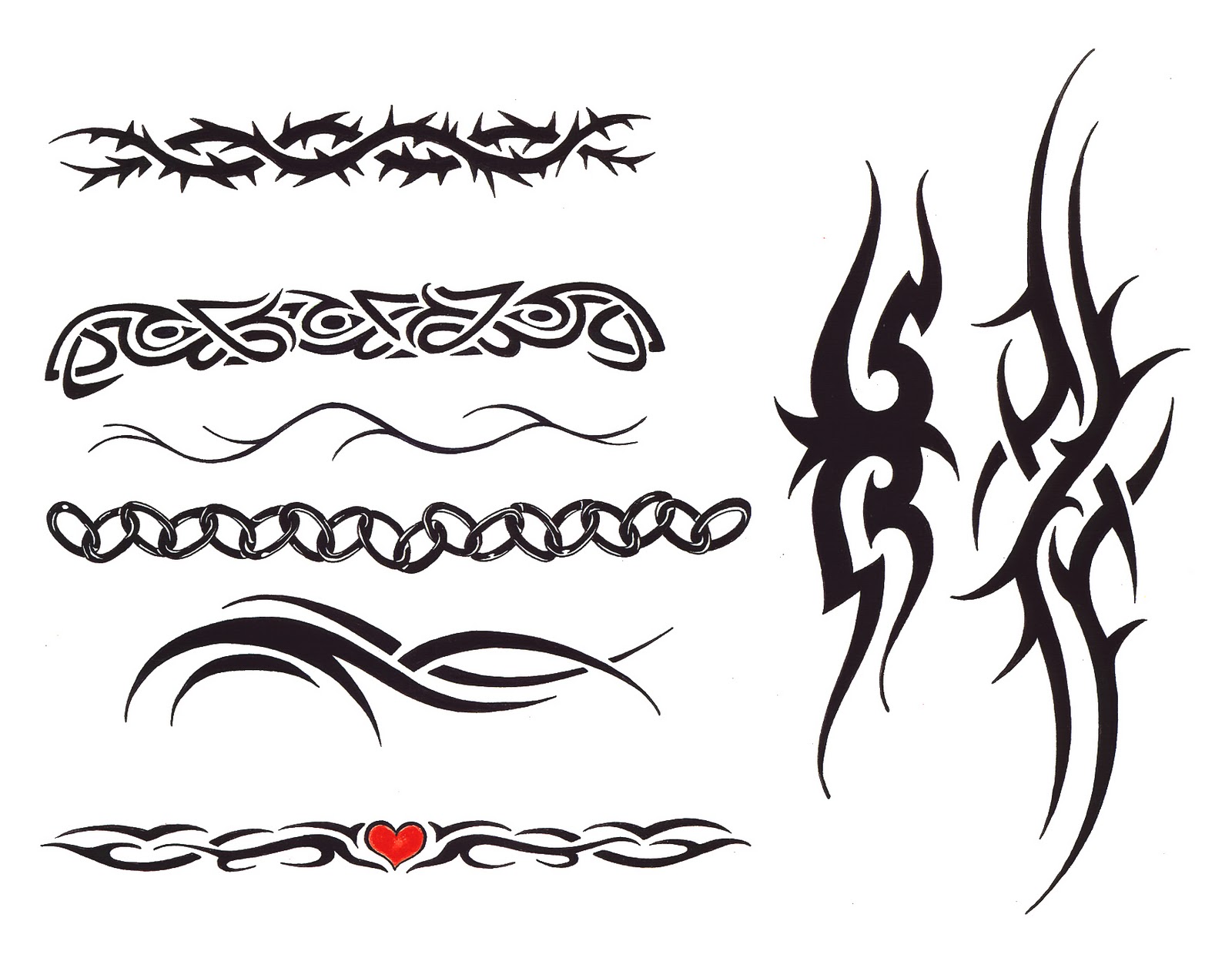 tribal armband tattoos for men