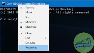 Open Kustomisasi Command Prompt Di Windows