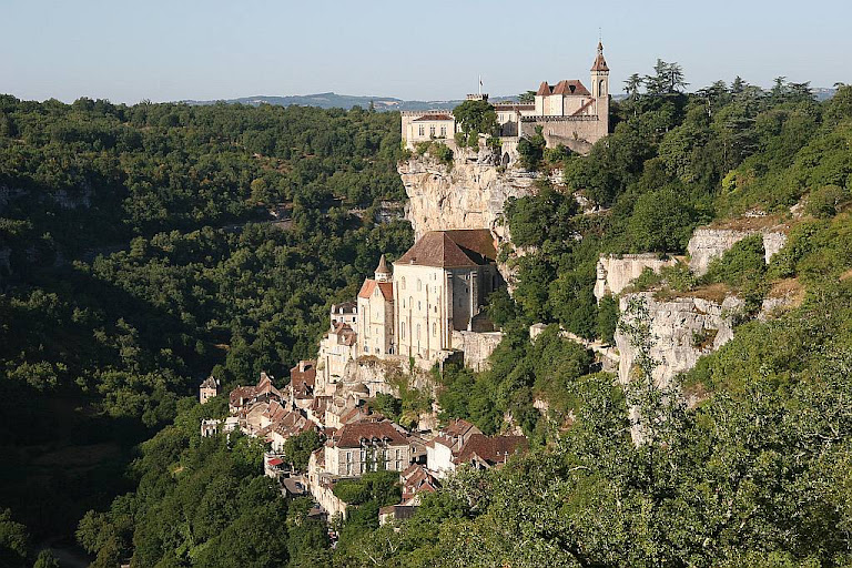 O santuário de Rocamadour encravado na pedra