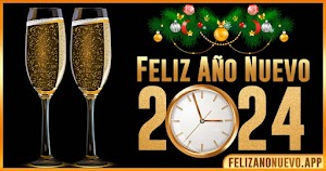 ➤ Tarjetas con frases para  desear Feliz Año Nuevo 2024 🥇