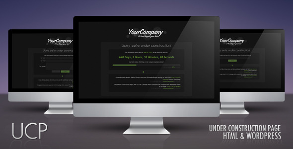 Under Construction Page with AJAX, Twitter feed - Under Construction Specialty Pages