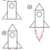 Learn to draw a rocket for kids 