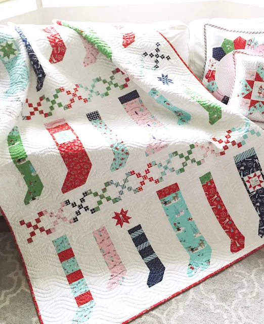 pixie stockings christmas quilt