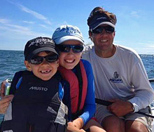 J/70 sailor with family sailing fast and having fun!