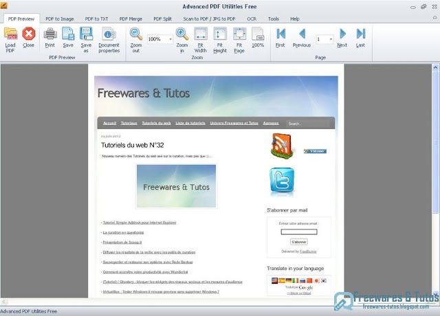 Advanced PDF Utilities Free : un logiciel gratuit pour manipuler les fichiers PDF