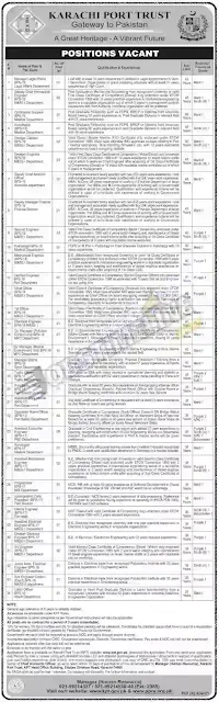 Karachi Port Trust KPT Jobs 2021-Apply Now