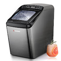 EUHOMY Nugget Ice Maker Countertop IM-03 Black