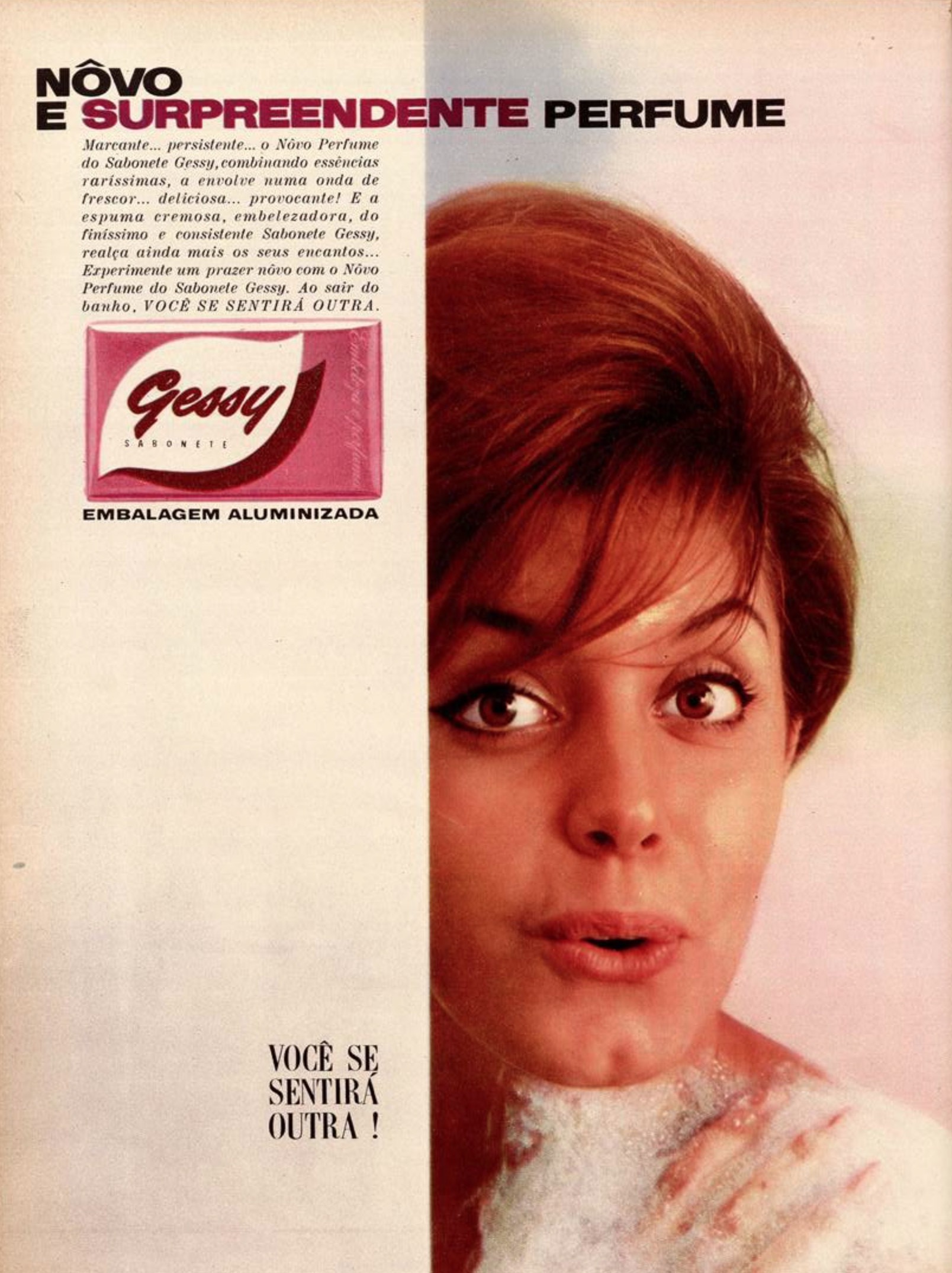 Anúncio de 1963 apresentava o sabonete da marca Gessy