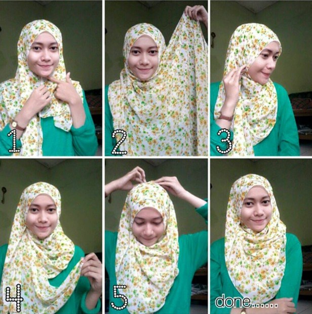 Tutorial Hijab Modern Tanpa Ninja Terbaru 2016