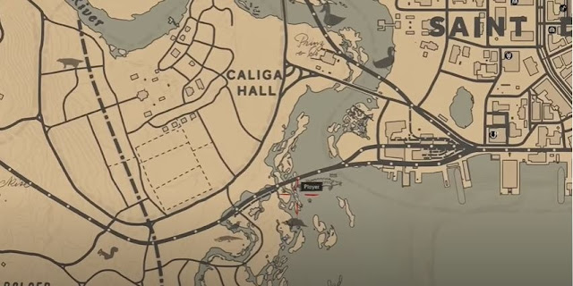 Snakes land in rdr2 location showed in map