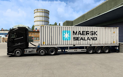 TATA Container Carrier Trailer and Cargo Pack ETS2 1.41