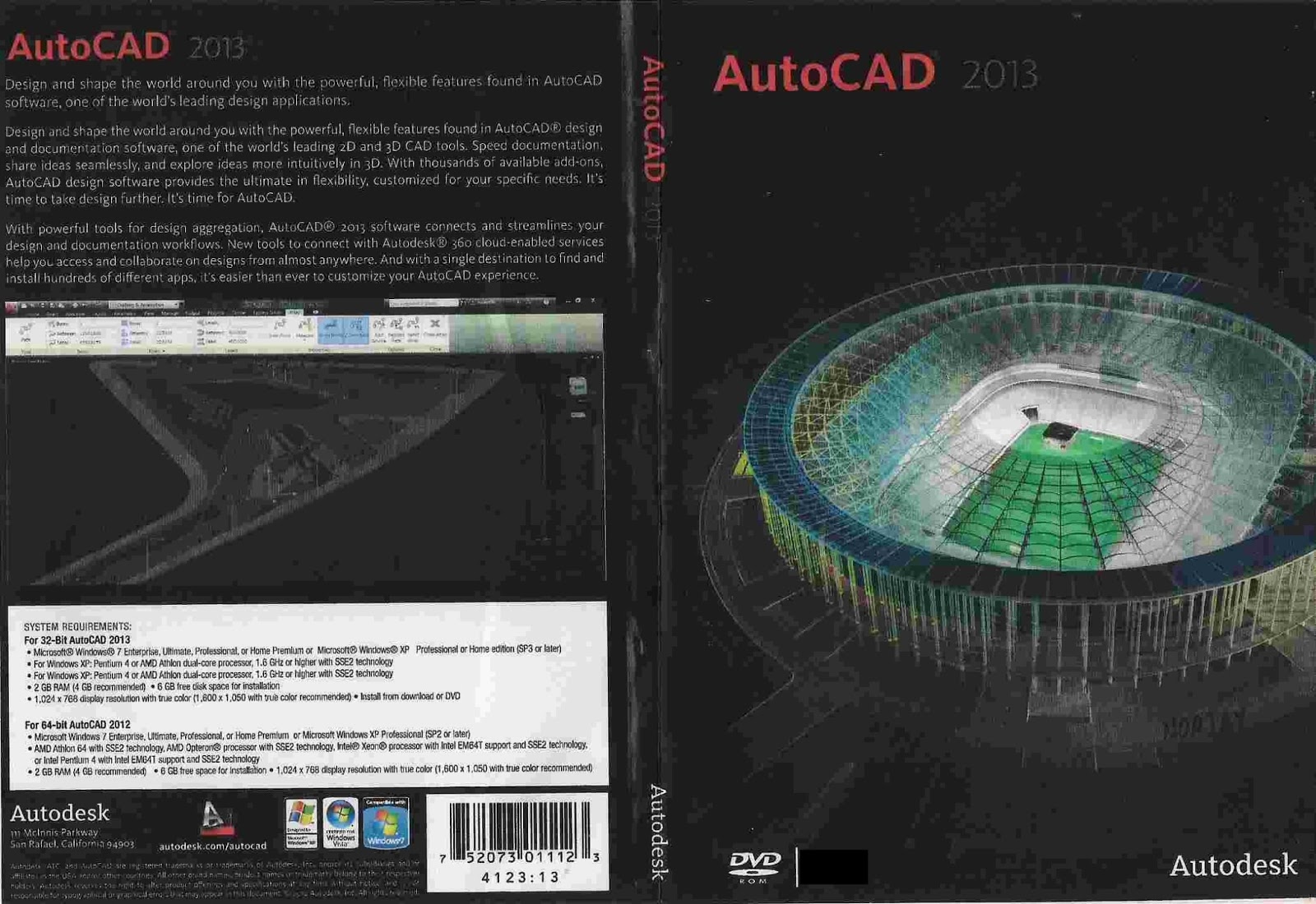 Autocad 2013 - 1 DVD