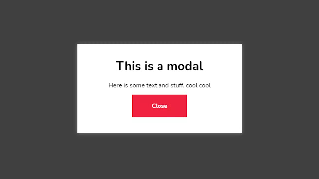 Simple Poup Modal Box Design