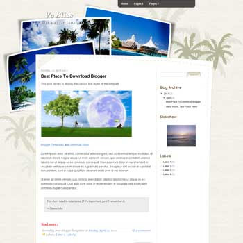 Vc Bliss Blogger Template. blogger template from wordpress theme