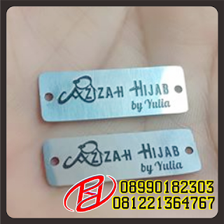 LABEL PLAT UNTUK KERUDUNG | LABEL PLAT HIJAB BANJARMASIN | LABEL ROLL PLAT UNTUK HIJAB