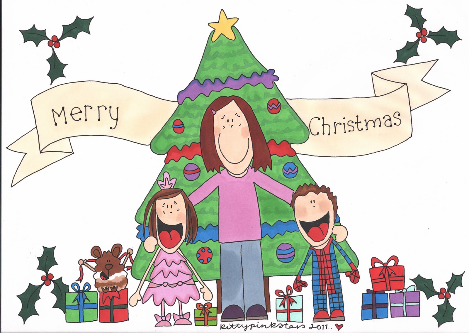Christmas Pictures To Colour