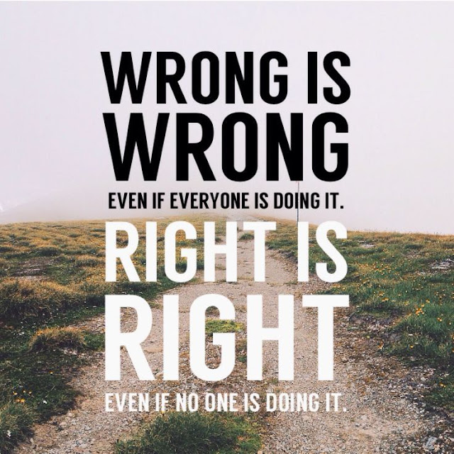 Wrong is wrong