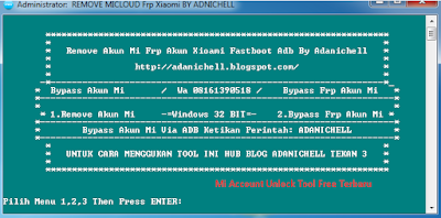 Mi Account Unlock Tool Free Terbaru