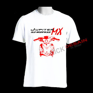 Kaos OJMX Putih Motif Merah