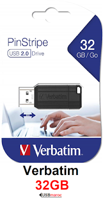 Clé USB 4 Go / 8 Go / 32 Go / 64 Go / 128 Go Verbatim Pinstripe Drive USB 2.0 - 3.0 flash drive a vendre