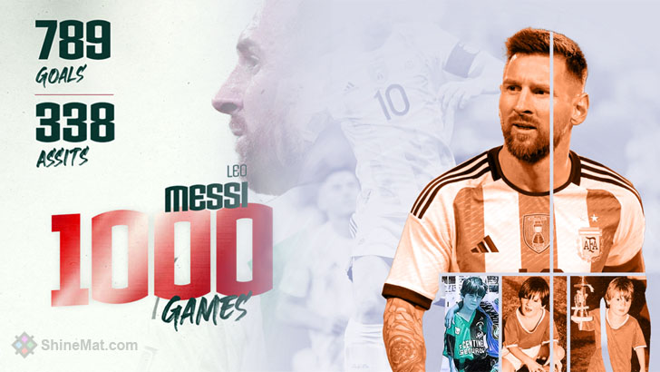 Messi scores for Argentina in his 1000th career game