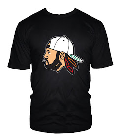 Jay & Silent Bob x Chicago Blackhawks “BobHawks Logo” T-Shirt by Kevin Smith x Captain RibMan