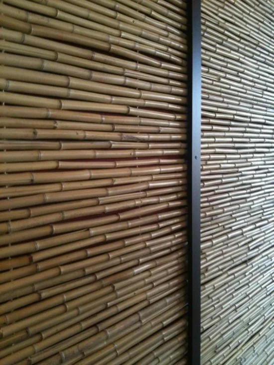 desain pagar dari bambu