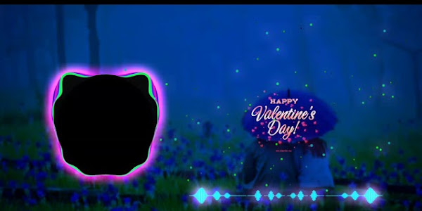 Valentine's day love status  | Valentine day green screen video | Black screen template