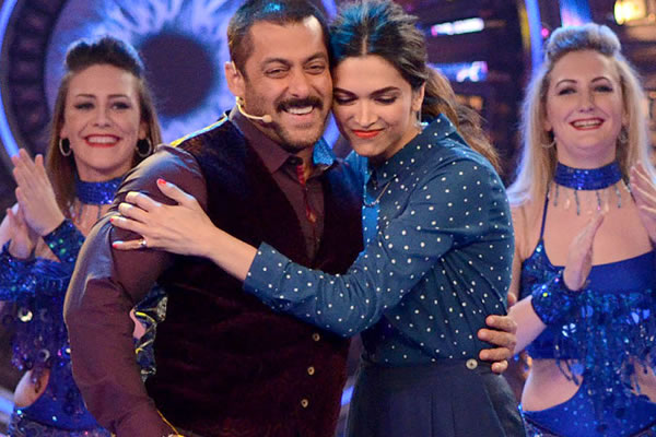 TAK PERNAH MAIN FILM BARENG, SALMAN KHAN - DEEPIKA PADUKONE TAMPIL BARENG DALAM 'BIG BOSS 10'