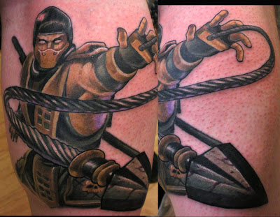 Tatuagem do Scorpion MK