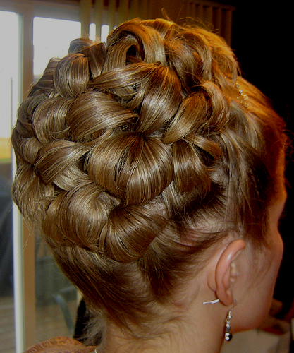 wedding hair up do for bride