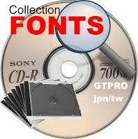 fonts collection CDR 700MB