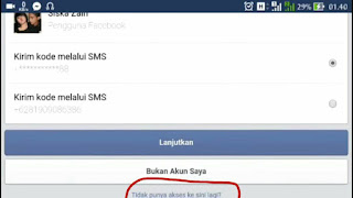 lupa kata sandi facebook