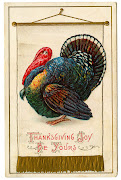 Vintage Thanksgiving Clip ArtColorful Turkey. Click on image to enlarge
