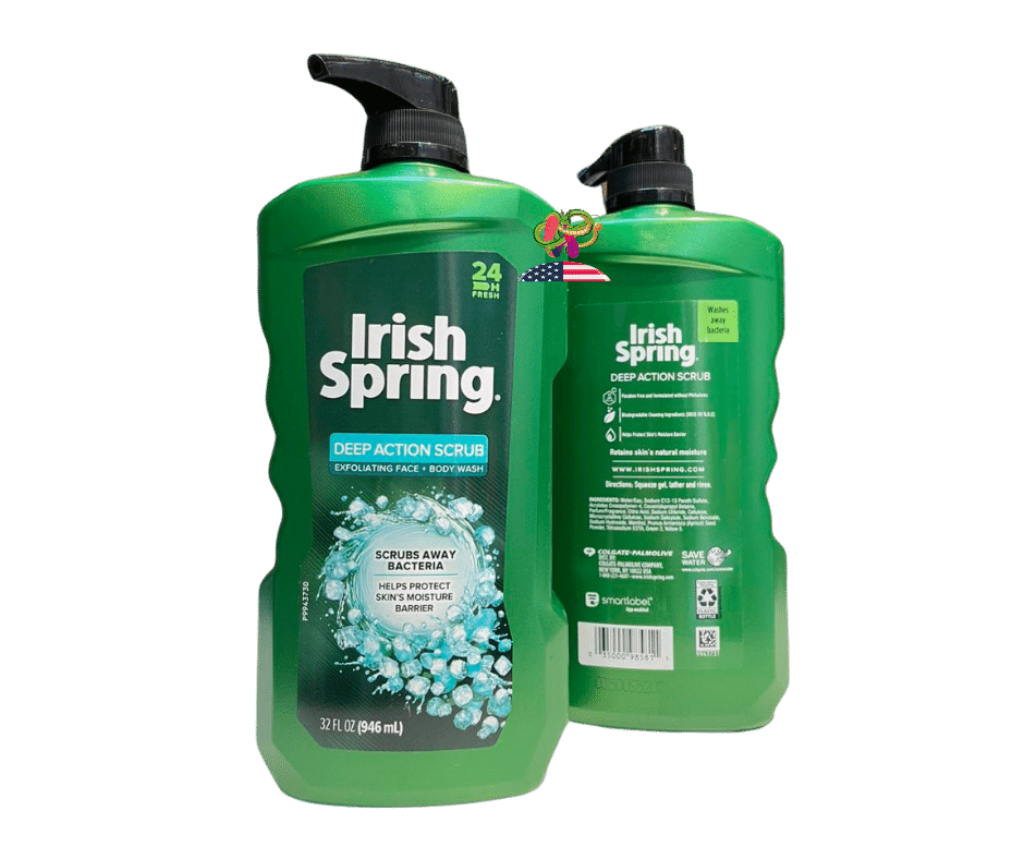 Sữa tắm Irish Spring Deep Action Scrub Body Wash