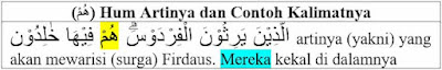 (هُمْ) Hum artinya dan Contoh Kalimatnya di Bahasa Arab
