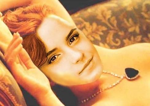  Celebrity Girls on Celebrity Emma Watson Fake Titanic Rose Picture