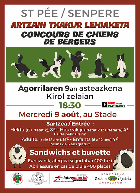 Concours de chiens de berger 2023 à Saint Pée sur Nivelle