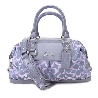 Coach Ashley 3 Color Metallic Signature Satchel Carryall