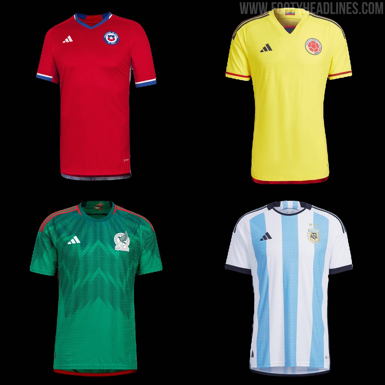 Adidas Releases Slew of New National Team Kits Ahead of 2022 World